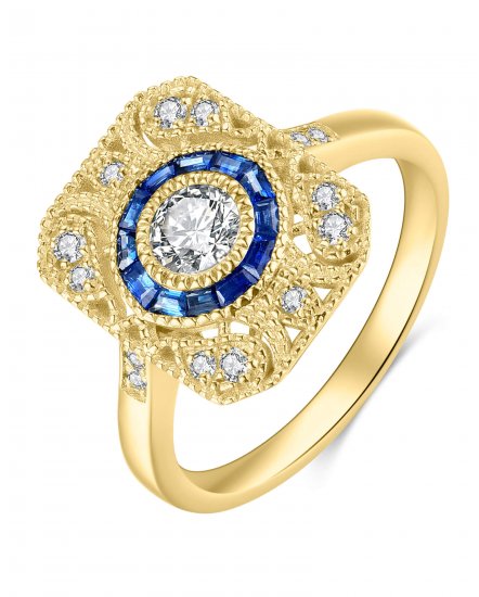 SAPPHIRE DIAMOND RING (TR4066)